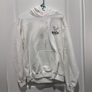 White Men's Busch Light/Trump Hoodie